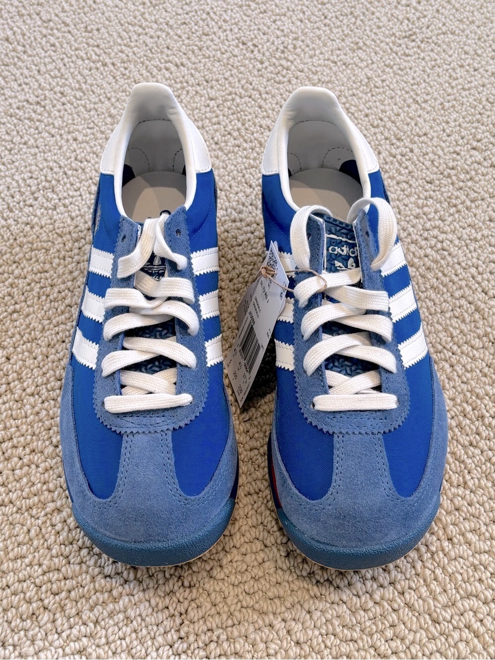 New adidas Kids SL 72 RS J Sneakers in Royal Blue, White & Red Accent - Picture 3 of 6